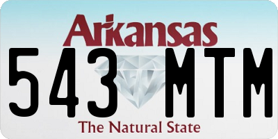 AR license plate 543MTM