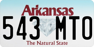 AR license plate 543MTO