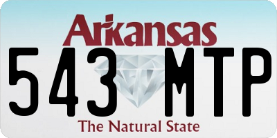 AR license plate 543MTP