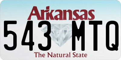 AR license plate 543MTQ