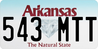 AR license plate 543MTT