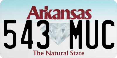 AR license plate 543MUC