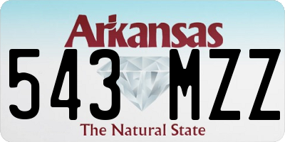 AR license plate 543MZZ