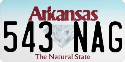 AR license plate 543NAG