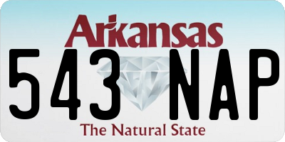 AR license plate 543NAP