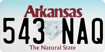 AR license plate 543NAQ