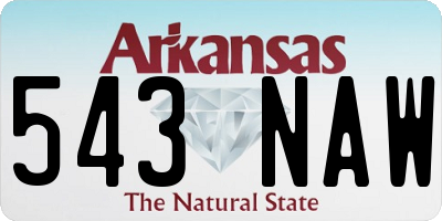 AR license plate 543NAW
