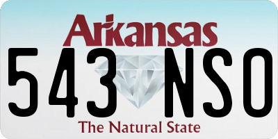 AR license plate 543NSO
