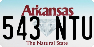 AR license plate 543NTU