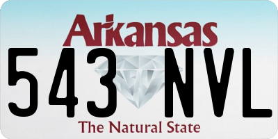 AR license plate 543NVL