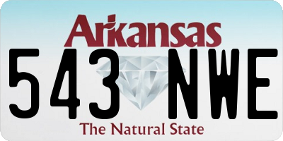 AR license plate 543NWE