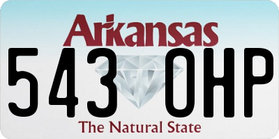 AR license plate 543OHP