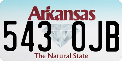 AR license plate 543OJB