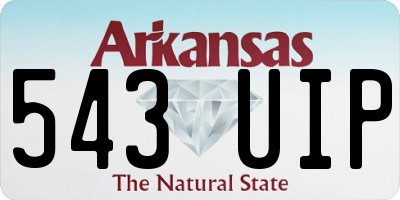 AR license plate 543UIP