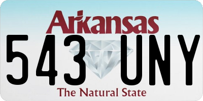 AR license plate 543UNY