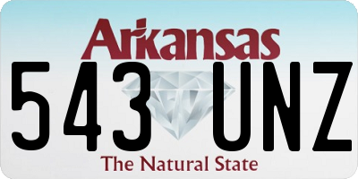 AR license plate 543UNZ