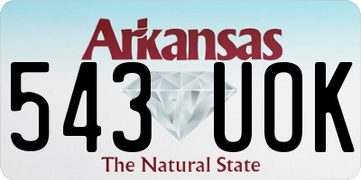 AR license plate 543UOK