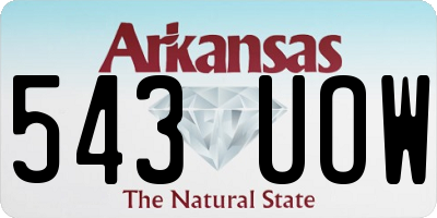 AR license plate 543UOW