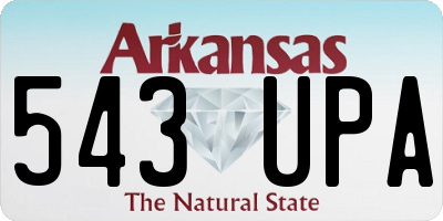 AR license plate 543UPA