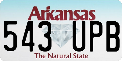 AR license plate 543UPB