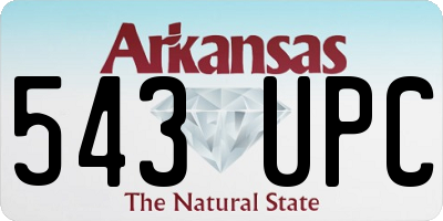 AR license plate 543UPC