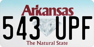 AR license plate 543UPF