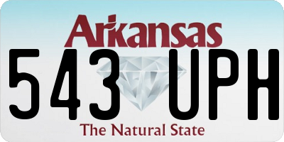 AR license plate 543UPH