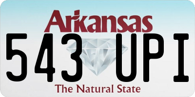 AR license plate 543UPI