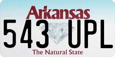 AR license plate 543UPL