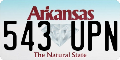 AR license plate 543UPN