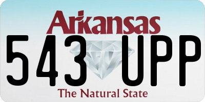 AR license plate 543UPP