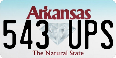 AR license plate 543UPS