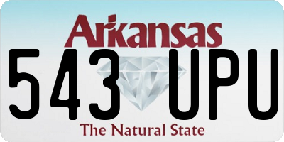 AR license plate 543UPU