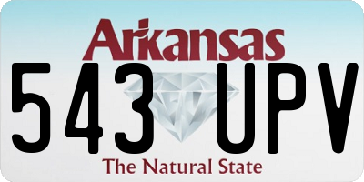 AR license plate 543UPV