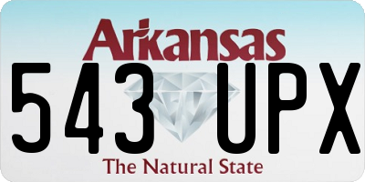 AR license plate 543UPX