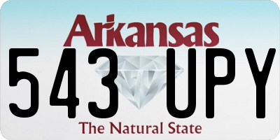 AR license plate 543UPY
