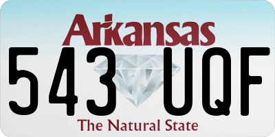 AR license plate 543UQF
