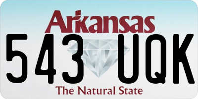 AR license plate 543UQK