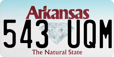 AR license plate 543UQM