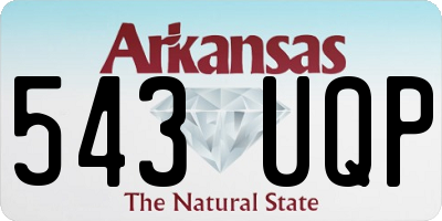 AR license plate 543UQP