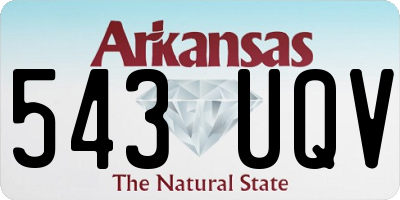 AR license plate 543UQV