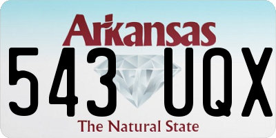 AR license plate 543UQX