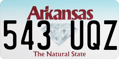 AR license plate 543UQZ