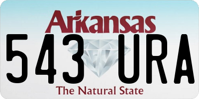 AR license plate 543URA