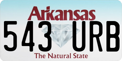 AR license plate 543URB