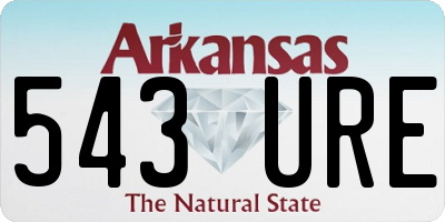 AR license plate 543URE