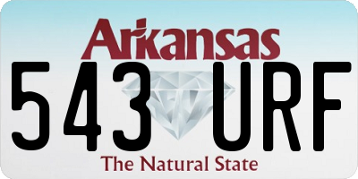 AR license plate 543URF