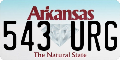 AR license plate 543URG