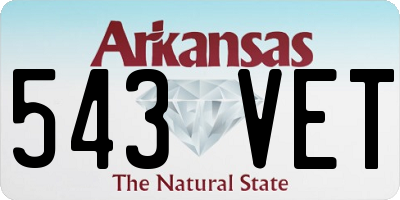 AR license plate 543VET