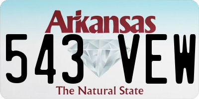 AR license plate 543VEW